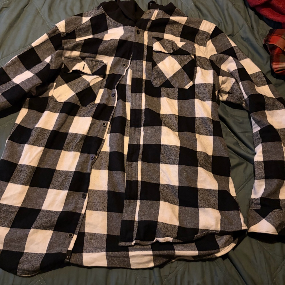 Black and White empyre button down long sleeve